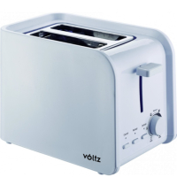 Тостер за хляб Voltz V51440E, 750W, 2 филийки, Бял, снимка 1 - Тостери - 44994269