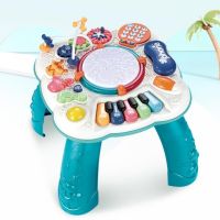 Интерактивна бебешка, музикална масичка с игри. Възраст: 1-3 години. Функции - светлини и звуци. Бут, снимка 12 - Музикални играчки - 45796475