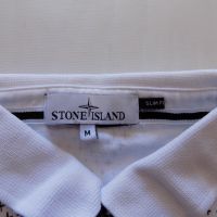Тениска stone island slim fit блуза фанела потник риза яка мъжка M, снимка 6 - Тениски - 45178688