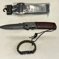  Ловен Нож+Тактически колан+Гривна за Оцеляване, снимка 2 - Ножове - 44986182