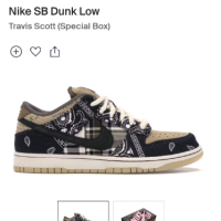Nike SB Dunk Low Travis Scott (Special Box), снимка 9 - Маратонки - 45060870