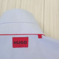 Hugo Boss HUGO Kason Slim Fit Pique Cotton Mens Size 42/ 16 / 1/2 L НОВО! ОРИГИНАЛ! Мъжка Риза!, снимка 16 - Ризи - 46170935