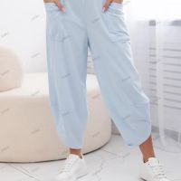 Дамски памучен комплект блуза + панталон, 2цвята , снимка 6 - Комплекти - 45670524