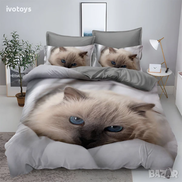 Двулицево спално бельо, 6 части (реално изображение) - Модел WS18084, снимка 1