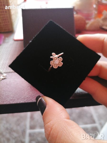 Изключителен сребърен пръстен "Нежност", снимка 1