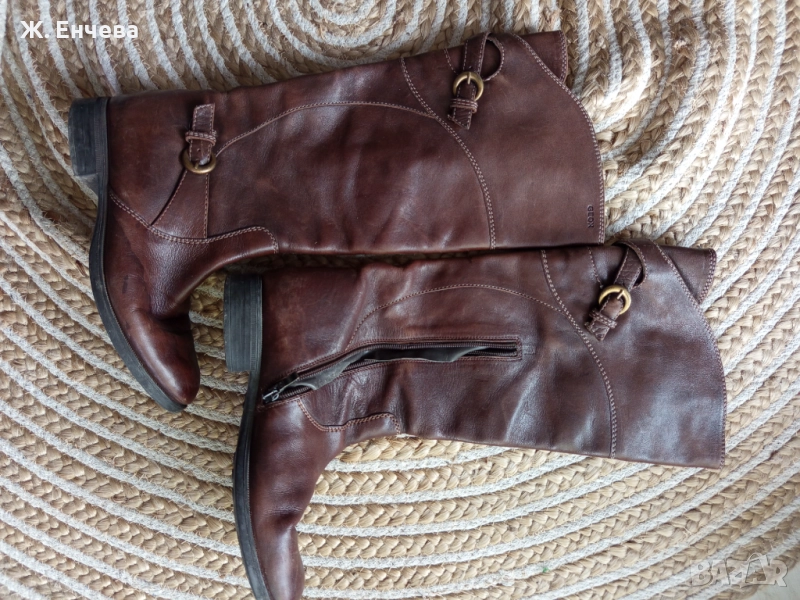 кафяви дамски ботуши, снимка 1