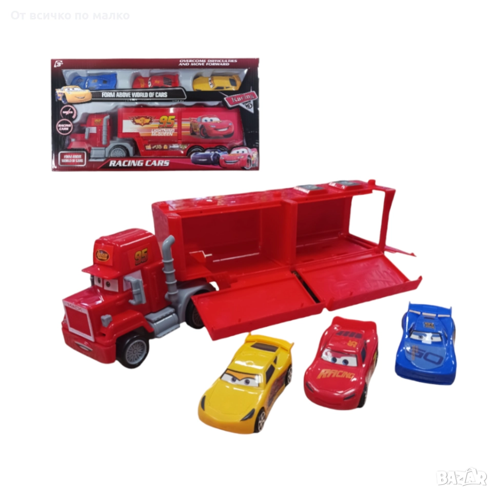 ✨Автовоз Маккуин с 3 коли, снимка 1