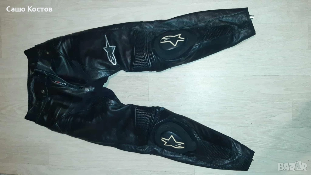 Кожен мото панталон Alpinestars, снимка 1