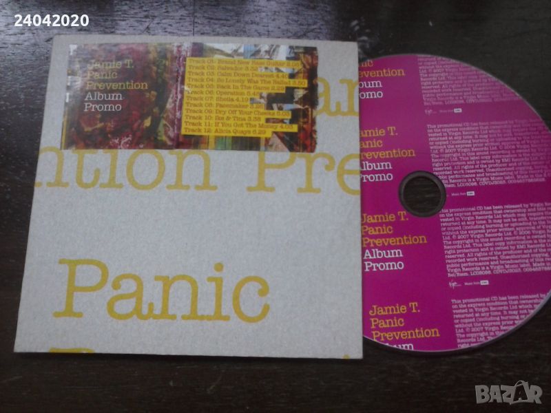 Jamie T ‎– Panic Prevention CD promo original, снимка 1