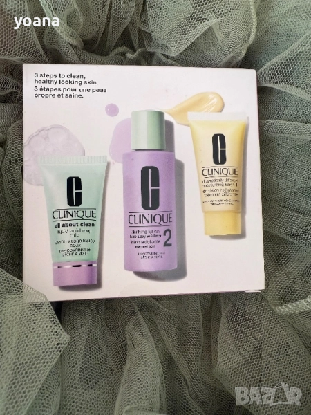 Clinique – 3-Steps to Clean, Healthy Looking Skin (Travel Size Set) К, снимка 1