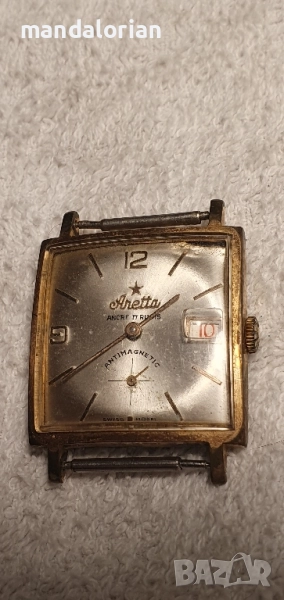 ARETTA Lorsa Ultra-thin Art Deco SWISS-Швейцарски, снимка 1