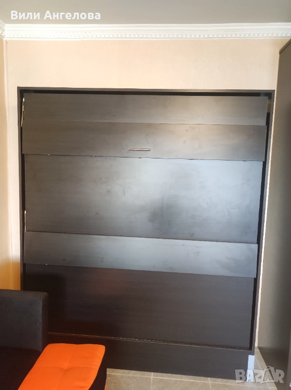 Падащо легло с механизъм и нов матрак 160/200, снимка 1