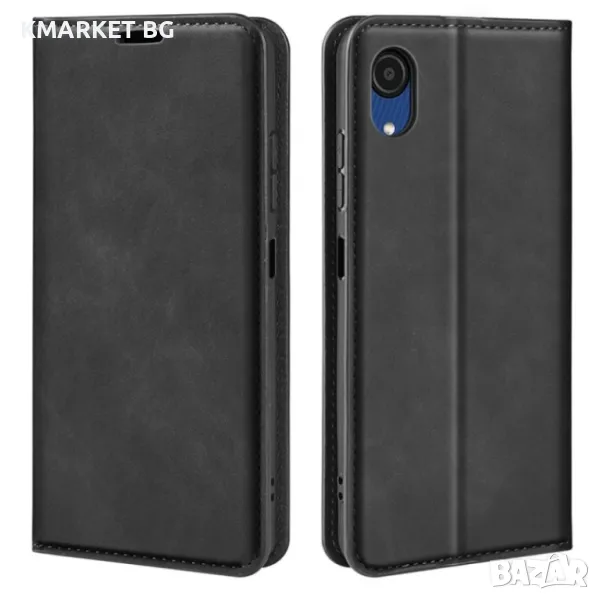 Samsung Galaxy A03 Core Magnetic Wallet Кожен Калъф и Протектор, снимка 1