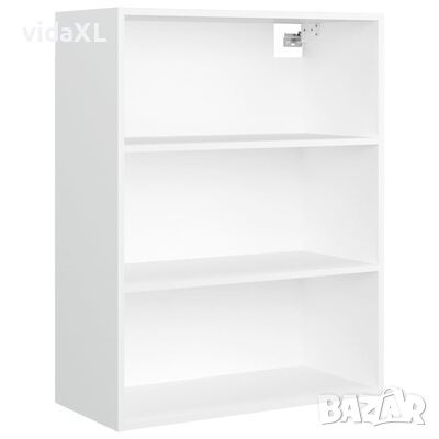 vidaXL Окачен стенен шкаф, бял, 69,5x32,5x90 см(SKU:812312, снимка 1