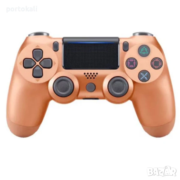 +Гаранция! Безжичен Playstation 4 джойстик геймпад контролер, цвят Бронз (PS4), снимка 1