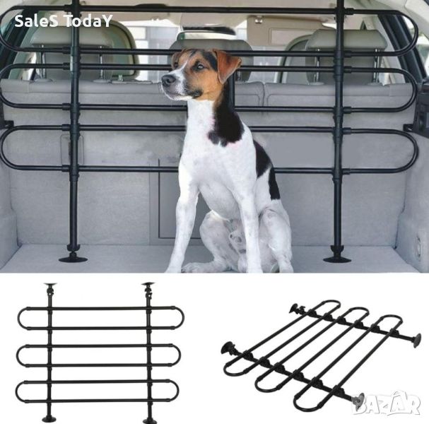 Преграда за домашни любимци за автомобил, Метална бариера за кучета за багажник, снимка 1