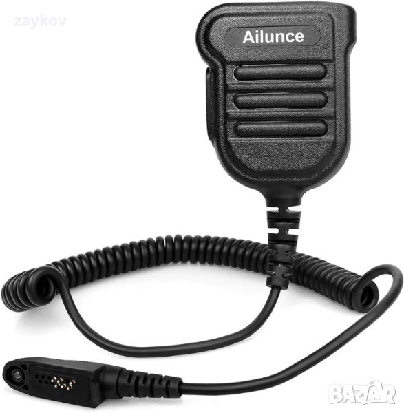 Ailunce H103ML Микрофон за високоговорител IP55 Водоустойчив Съвместим за HD1 DMR, снимка 1