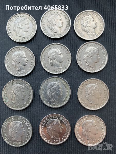 Лот монети от Щвейцария, снимка 1