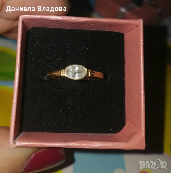 Златен нов дамски пръстен със сертификат, снимка 1
