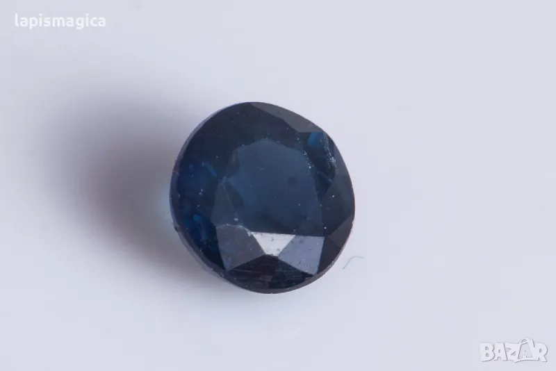 Син сапфир 0.27ct 3.7mm нагряван кръгла шлифовка #12, снимка 1