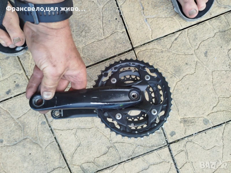 Курбел със средно движение за велосипед колело 10 скорости Shimano deore fc m 522, снимка 1