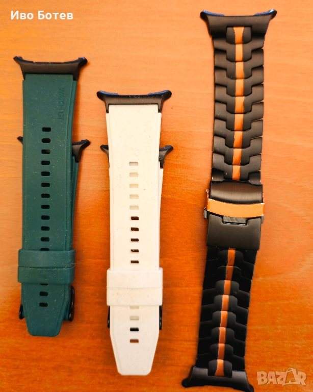 ТИТАНИЕВА и две силиконови верижки за Samsung Galaxy Watch Ultra 47mm, снимка 1