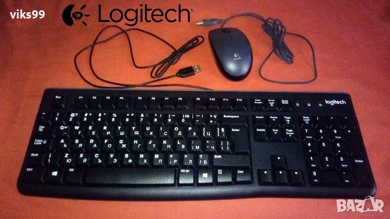 USB Комплект Logitech Клавиатура + Мишка, снимка 1