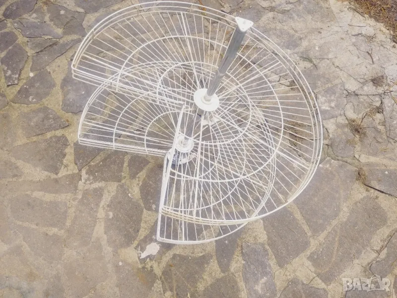 Въртящ 3/4 механизъм БЯЛ за ъглов шкаф , снимка 1