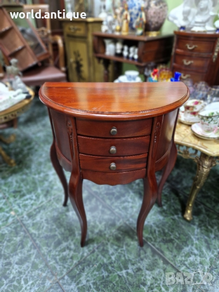 Уникална антикварна английска конзолна масичка с чекмеджета, снимка 1