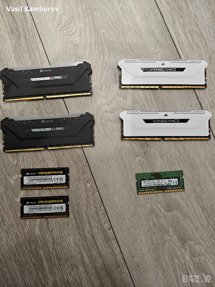 Corsair Vengeance DDR4 RGB 16gb /32gb /64 gb, снимка 1