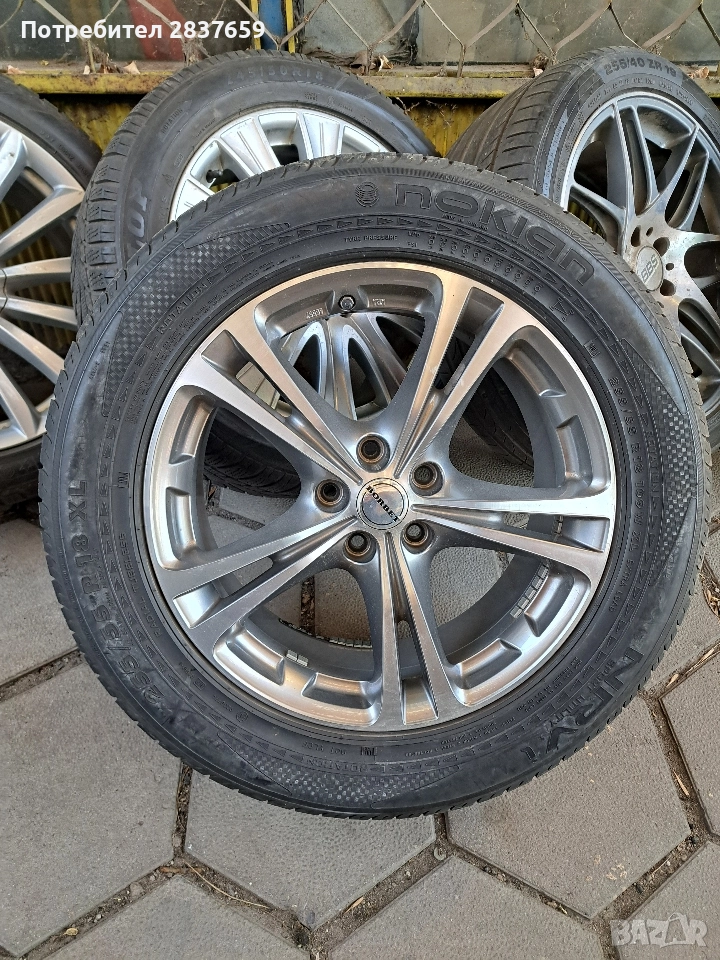 18 цола 5х114.3 ЕТ/40 J/8-, Гуми 255/55, снимка 1
