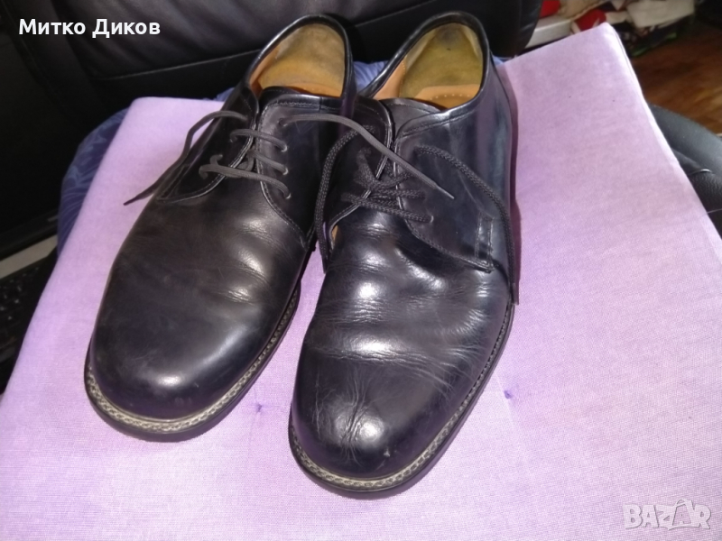 Classic мъжки обувки маркови естествена кожа отлични реален размер №43 стелка 275мм широки отпред, снимка 1