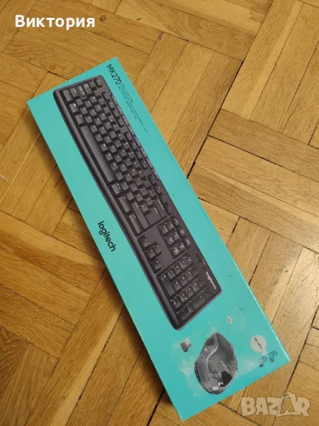 Комплект мишка и клавиатура Logitech - MK270, безжичен, снимка 1