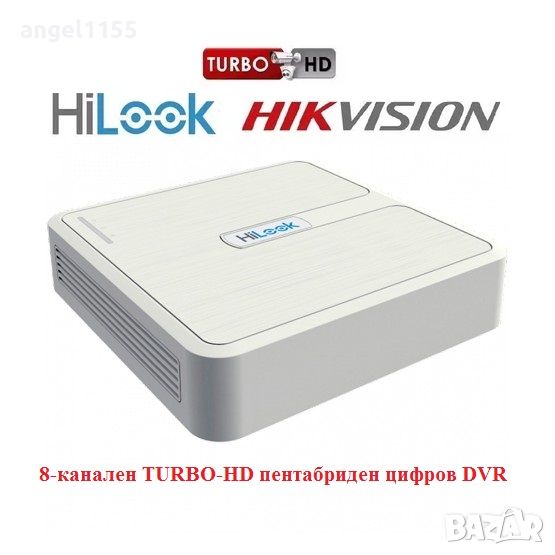 8-канален TURBO-HD пентабриден цифров рекордер (DVR) "HIKVISION" серия "HiLook", снимка 1