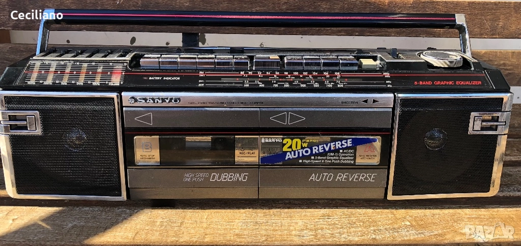 Радиокасетофон Sanyo MW-711K, снимка 1