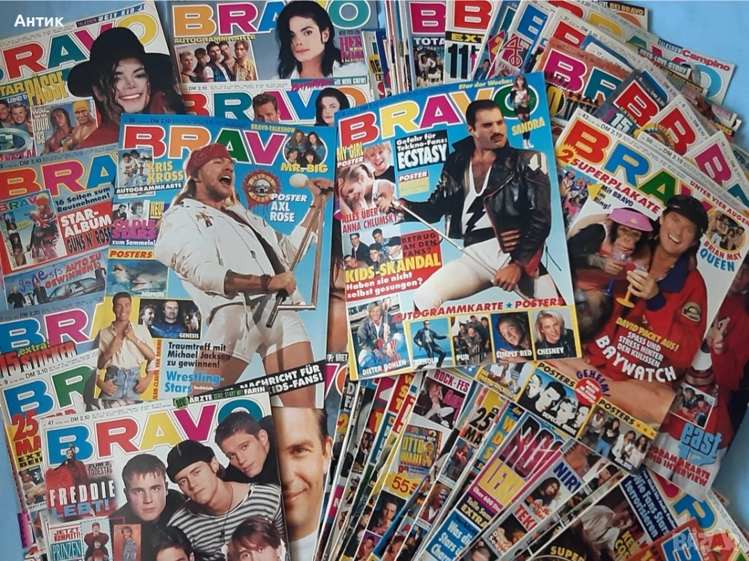 Колекция Стари Немски Списания BRAVO / POPCORN 175 Броя 1990 - 1994 год., снимка 1