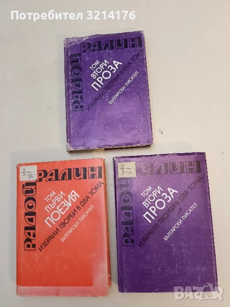Избрани творби. Том 1-2 - Радой Ралин, снимка 1