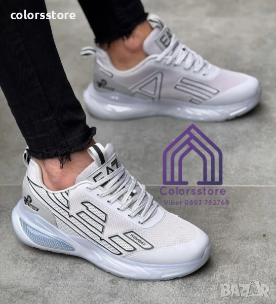 Мъжки бели маратонки Armani/BR12, снимка 1