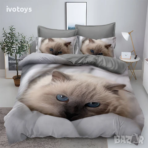 Двулицево спално бельо, 6 части (реално изображение) - Модел WS18084, снимка 1