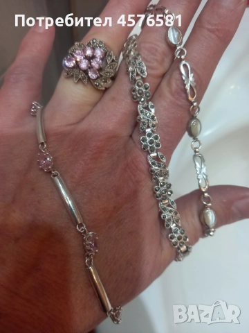 чисто нови гривни сребро 925, снимка 3 - Гривни - 52305166