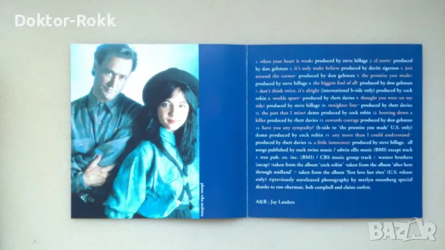 Cock Robin – The Best Of Cock Robin 1991 CD, снимка 4 - CD дискове - 50059428