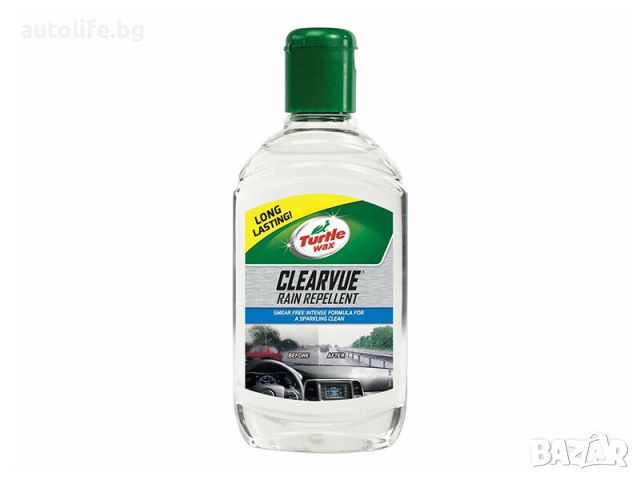 TURTLE WAX Водоотблъскващ препарат за дъжд Clear Vue - 300 мл, снимка 2 - Аксесоари и консумативи - 45744133