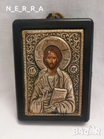 Гръцка икона със сребро