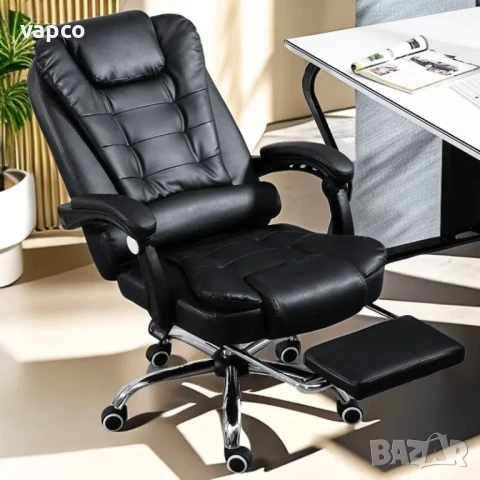 Луксозен офис стол със 7-точков масаж, снимка 13 - Столове - 51153219