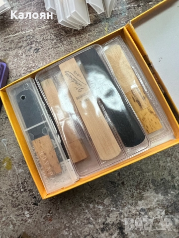 Традиционни Bb тръстики за кларинет Vandoren и други плюс части - лот, снимка 3 - Духови инструменти - 52207465