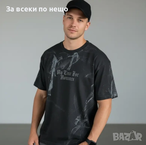 Мъжка тениска - NO Time For ROMANCE Код Moskito10, снимка 2 - Тениски - 53815070