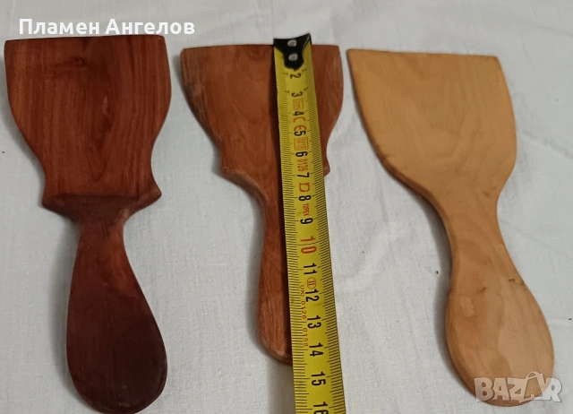 Дървени бъркалки, лопатки, снимка 10 - Прибори за хранене, готвене и сервиране - 53741618