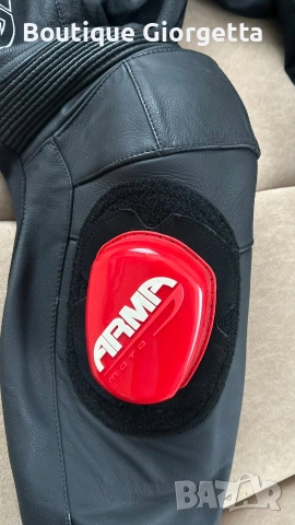 Кожен панталон със слайдери ARMR, снимка 2 - Панталони - 53892673