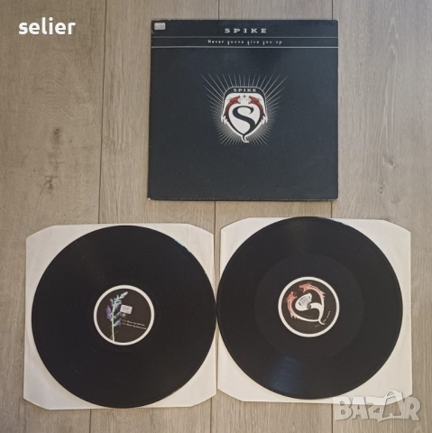 Spike ‎– Never Gonna Give You Up Двойна плоча-Gatefold Maxi Single 12 Издание 🇩🇪 GERMANY 2000г Със