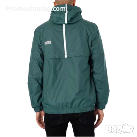 Мъжко яке PUMA Windbreaker, тъмно зелено, S размер, снимка 2 - Якета - 51706261